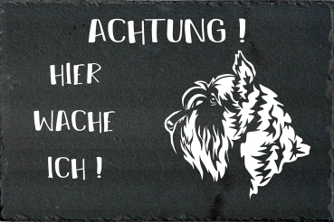 Schieferplatte Schnauzer