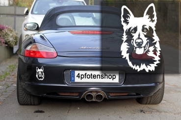 Autoaufkleber "Schweizer Schäferhund" Kopf