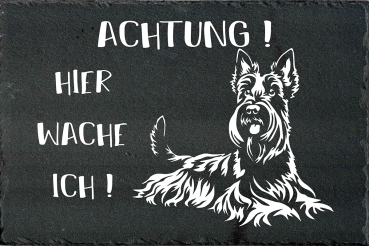 Schieferplatte Scottish Terrier