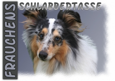 Fototasse Sheltie (Shetland Sheepdog) Herrchen/Frauchen