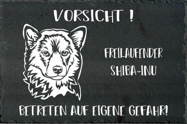 Schieferplatte Shiba