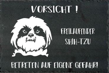 Schieferplatte Shih-Tzu