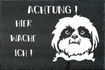 Schieferplatte Shih-Tzu