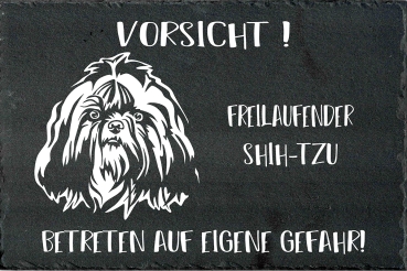 Schieferplatte Shih-Tzu