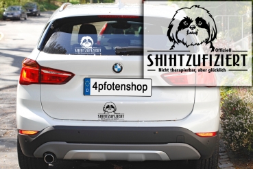 Aufkleber Shih-Tzu "Shihtzufiziert"