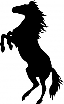 Aufkleber Pferd - Pferd Silhouette