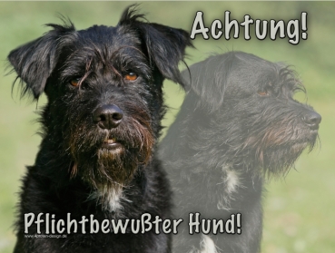 Hundewarnschild Strobel (Altdeutscher Hütehund) #1