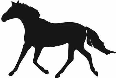 Aufkleber Pferd - Trakehner Silhouette