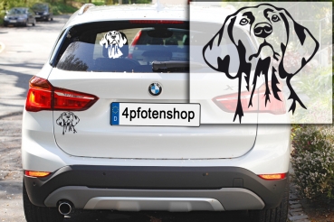 Autoaufkleber "Magyar Vizsla" Kopf