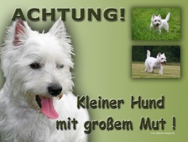 Hundewarnschild West Highland Terrier #2