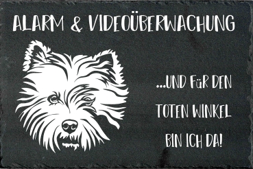 Schieferplatte West Highland Terrier