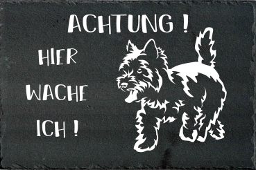 Schieferplatte West Highland Terrier