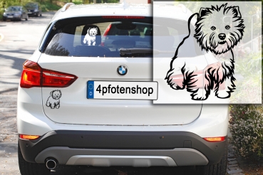 Autoaufkleber "West Highland Terrier" Kontur