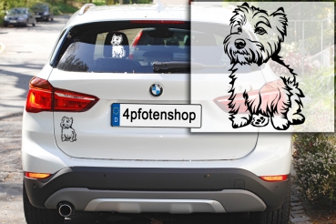 Autoaufkleber "West Highland Terrier" Kontur