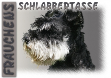 Fototasse Zwergschnauzer Herrchen/Frauchen