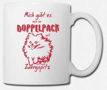 Tasse Zwergspitz "Doppelpack"