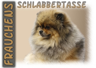 Fototasse Zwergspitz (Pomeranian) Herrchen/Frauchen