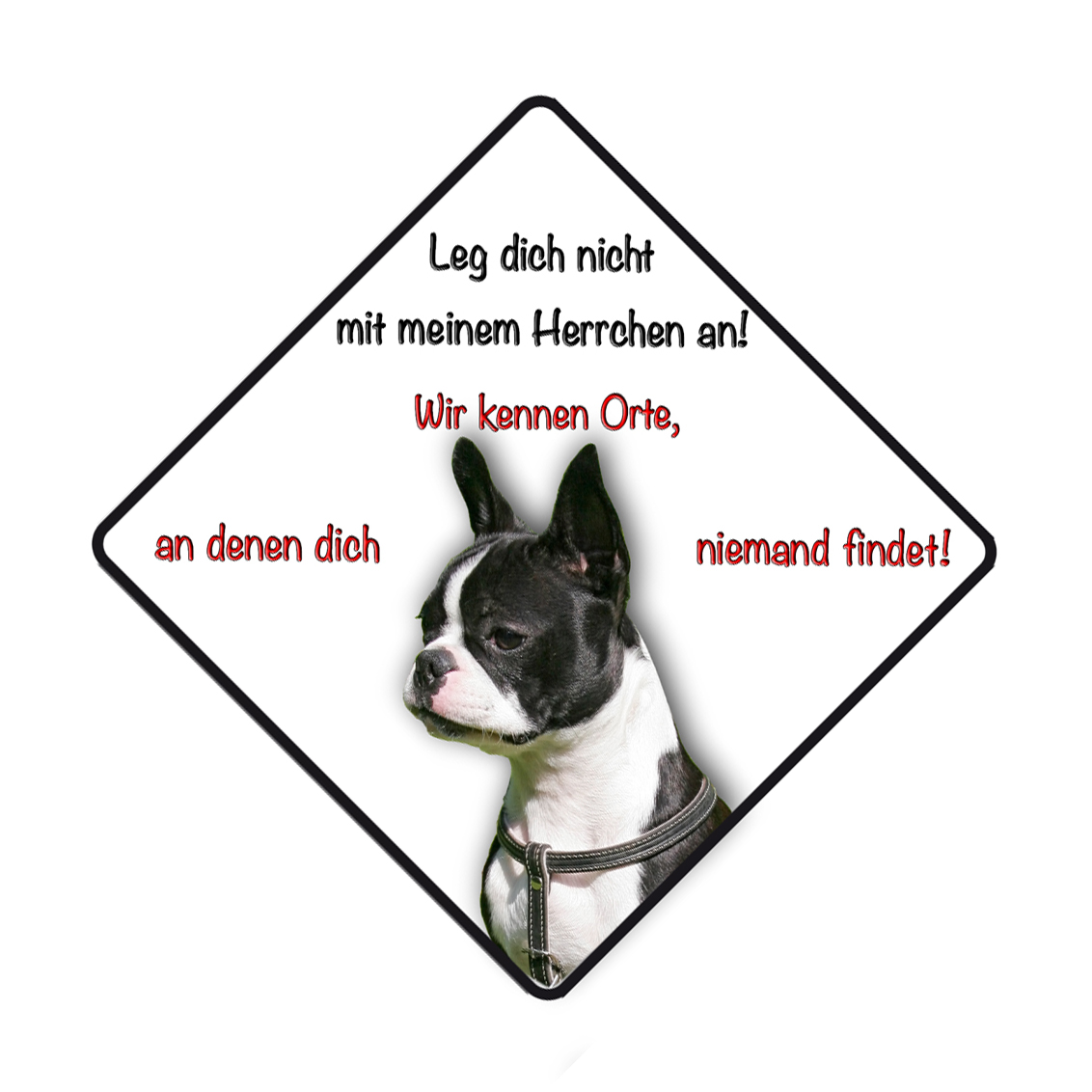 Autoaufkleber - Aufkleber - sticker Motiv: Boston Terrier
