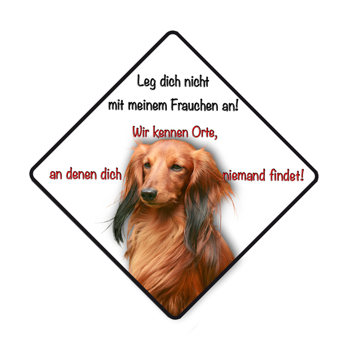 Langhaar Herzschlag Aufkleber – 10x3,5 Cm, Diverse Farben, ORACAL-Folie, Made In Germany