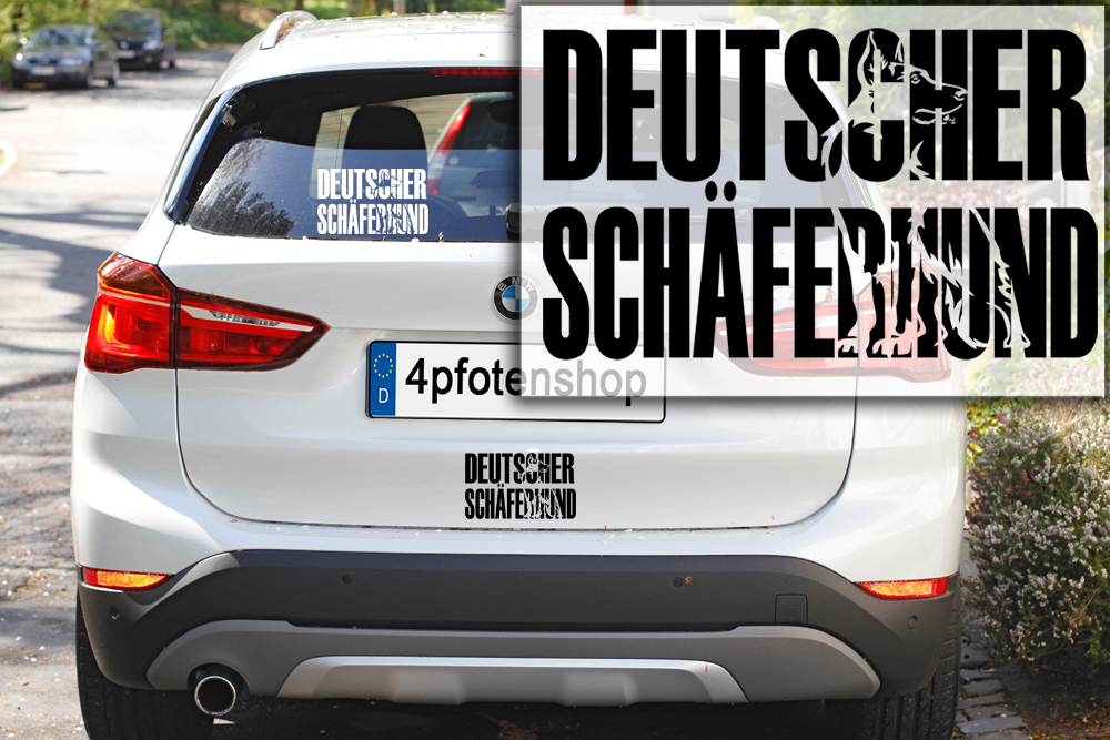 DV DESIGN Aufkleberbogen Deutscher Schäferhund – A5, Vinyl, Glänzend, 100 µm