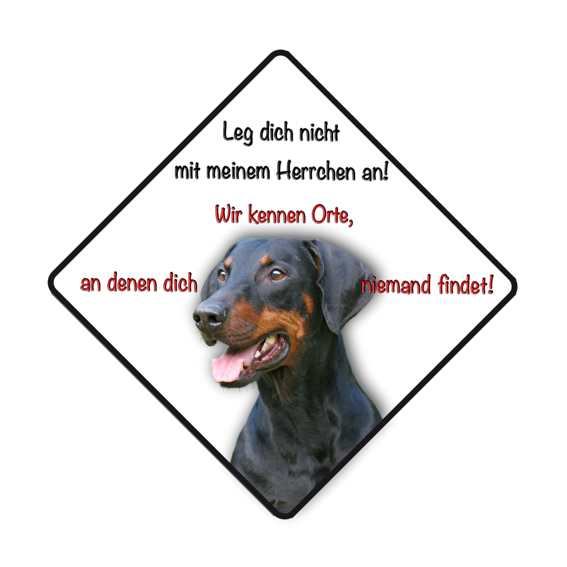 Autoaufkleber - Aufkleber - sticker Motiv: Dobermann