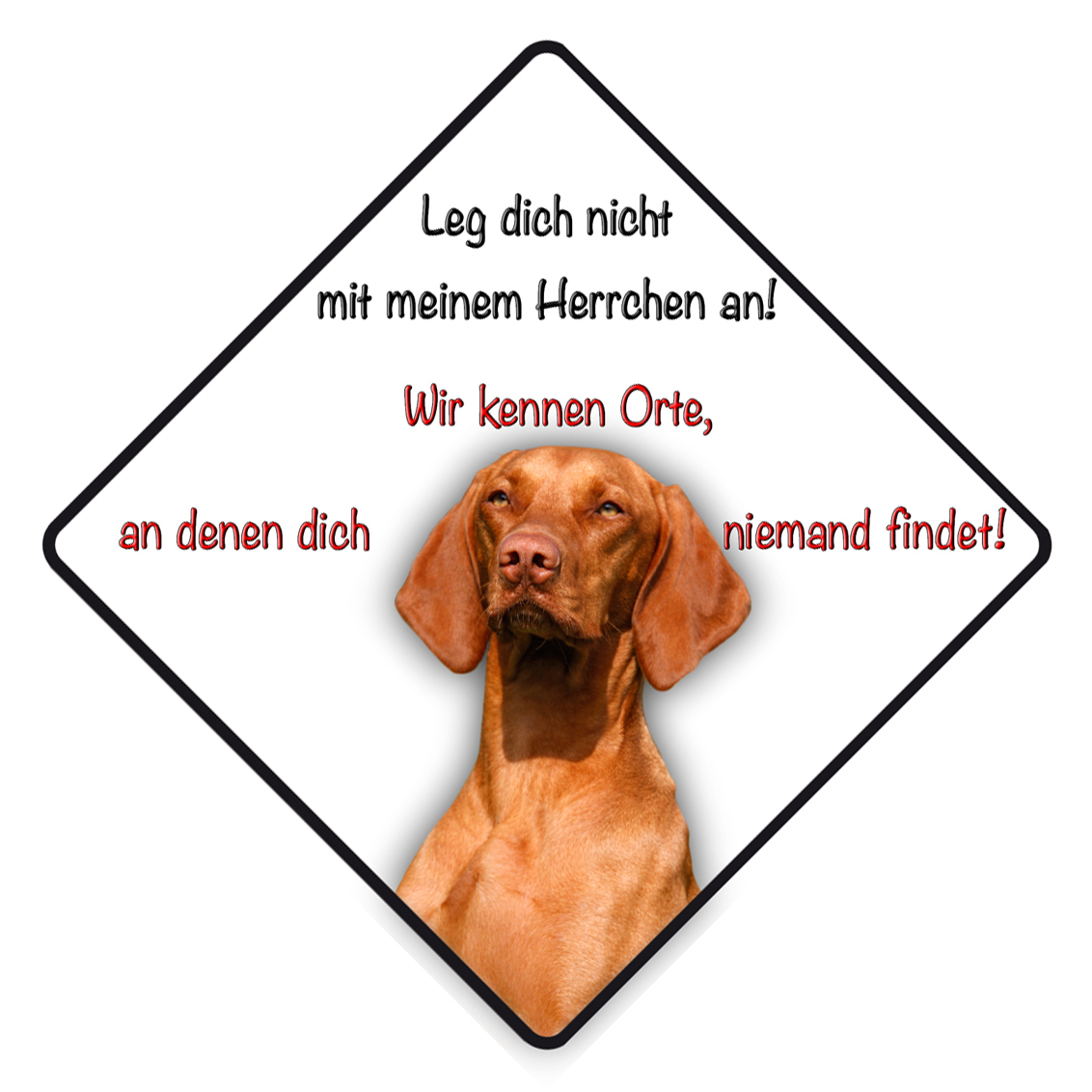 Einkaufstasche Aus Leinen 'Magyar Vizsla' - 36x40 Cm, Motivdruck, Regenabweisend, Made In Germany