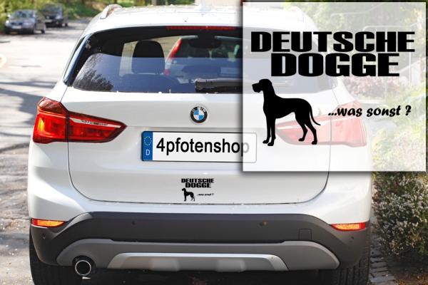 Aufkleber "Dogge ...was sonst?"