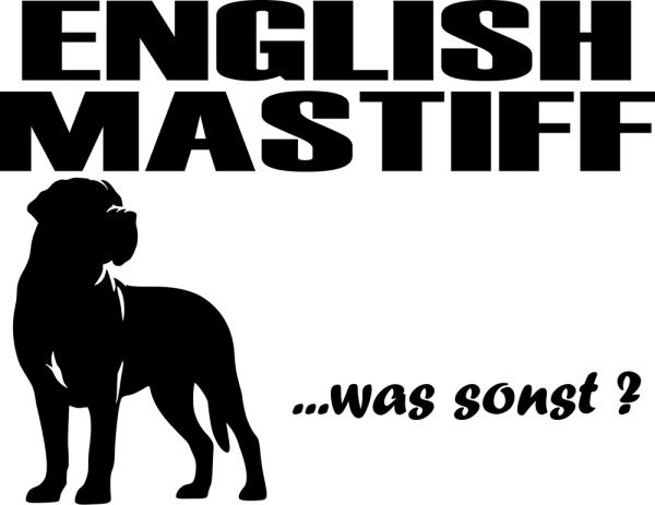 Aufkleber English Mastiff