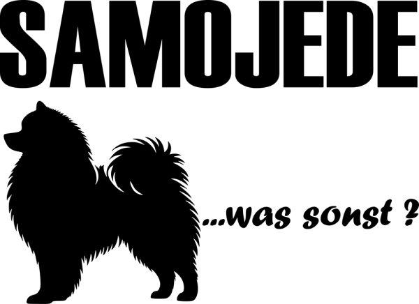 Aufkleber Samojede