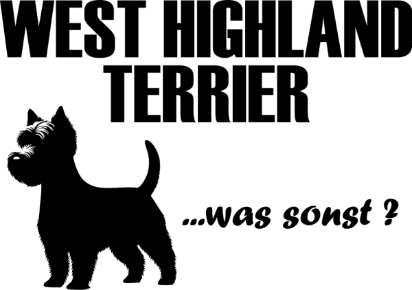 Aufkleber West Highland Terrier