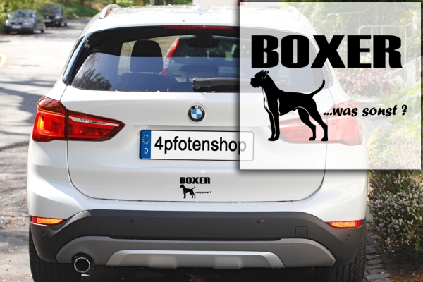 Aufkleber "Boxer ...was sonst?"