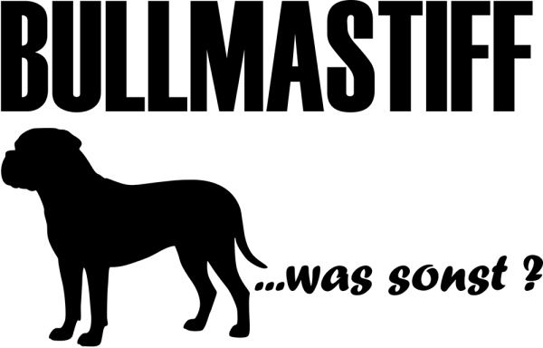 Aufkleber Bullmastiff