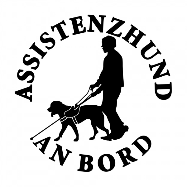 Aufkleber Assistenzhund