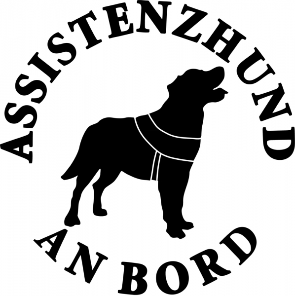 Aufkleber Assistenzhund