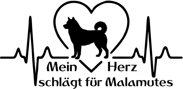 Aufkleber Alaskan Malamute