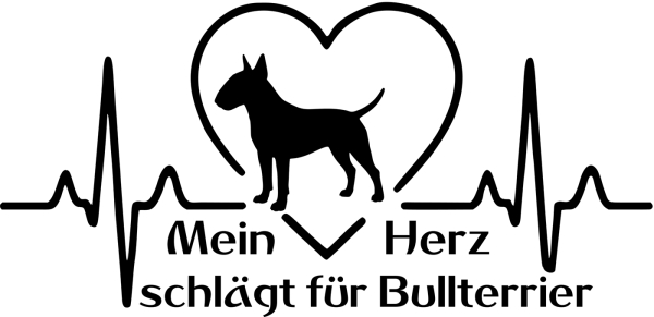 Aufkleber Bullterrier