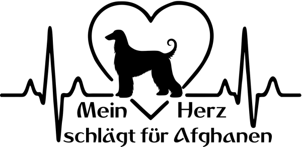 Aufkleber "Mein Herz schlägt für Afghanen"