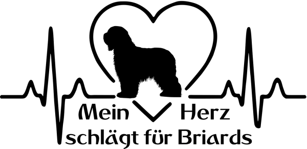 Aufkleber Briard
