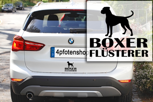 Aufkleber Boxer "Boxer-Flüsterer"