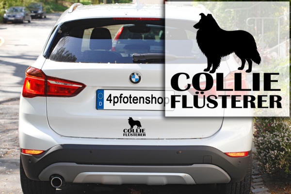 Aufkleber Collie "Collie-Flüsterer"