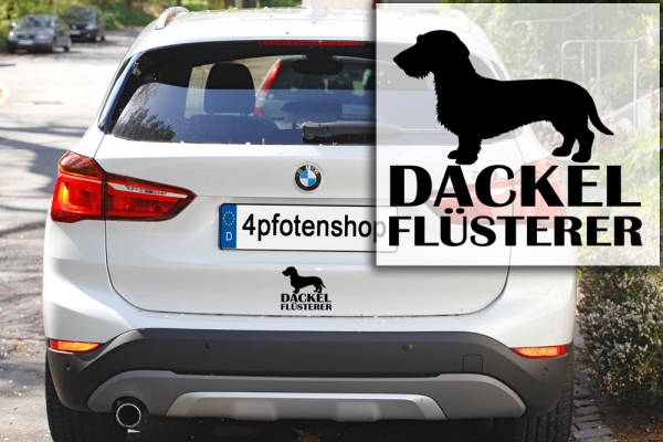 Aufkleber Dackel "Dackel-Flüsterer"