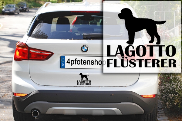 Aufkleber Lagotto Romagnolo "Lagotto-Flüsterer"