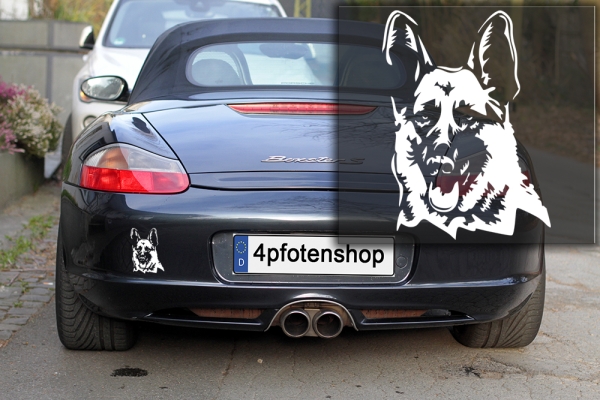 Autoaufkleber "Deutscher Schäferhund" Kopf