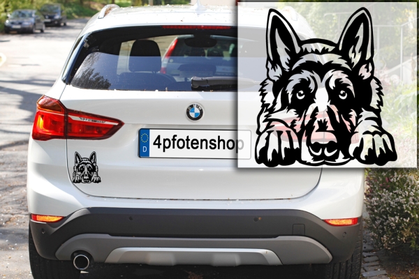 Autoaufkleber "Deutscher Schäferhund" Kopf