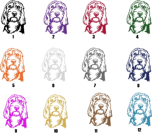 Autoaufkleber "Bosnischer Laufhund (Barak)" Kopf