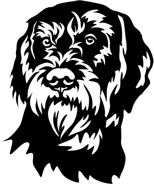 Aufkleber Cesky Fousek Kopf