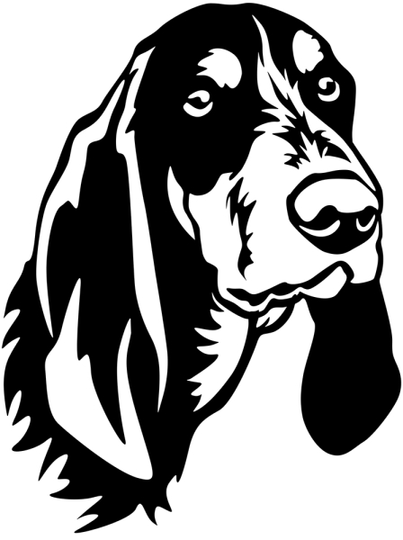 Autoaufkleber Luzerner Laufhund Kopf
