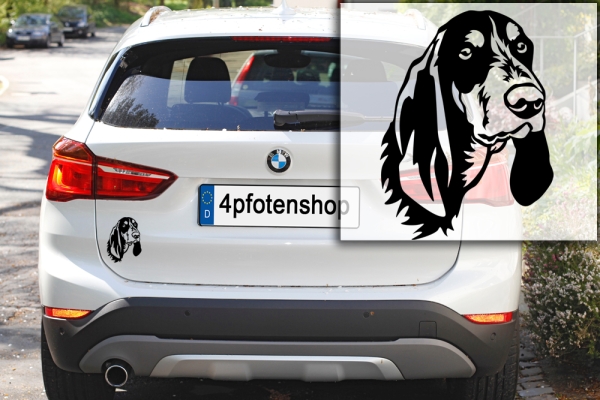 Autoaufkleber "Luzerner Laufhund" Kopf