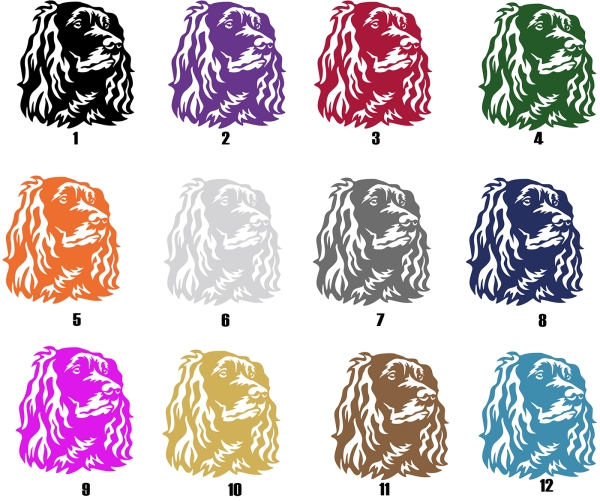 Autoaufkleber "Deutscher Wachtelhund" Kopf