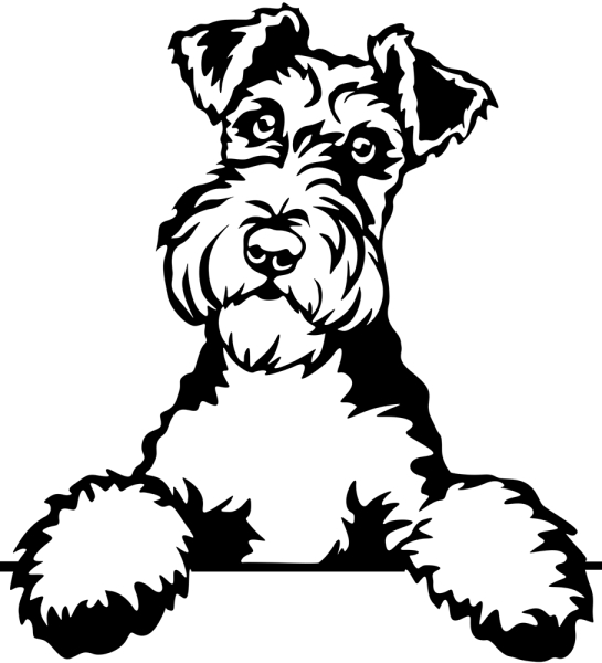 Aufkleber Foxterrier